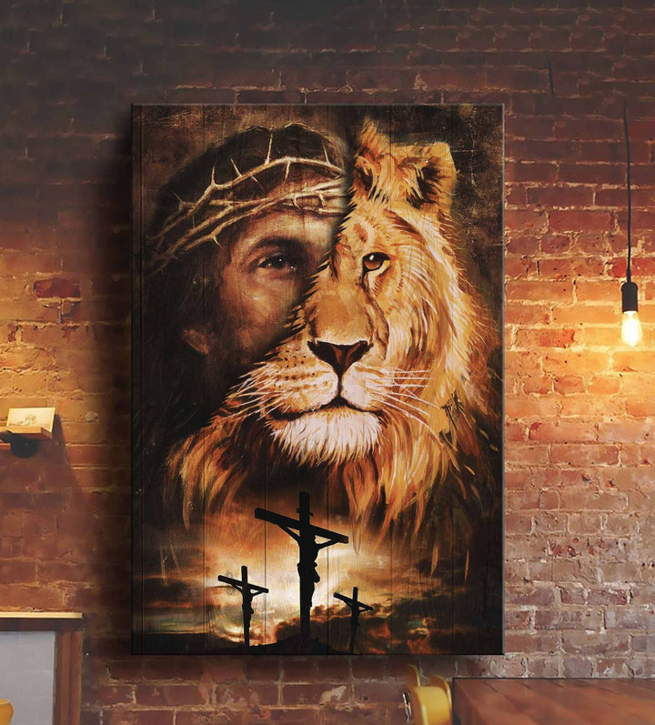 Jesus and lion - Amazing combination Canvas