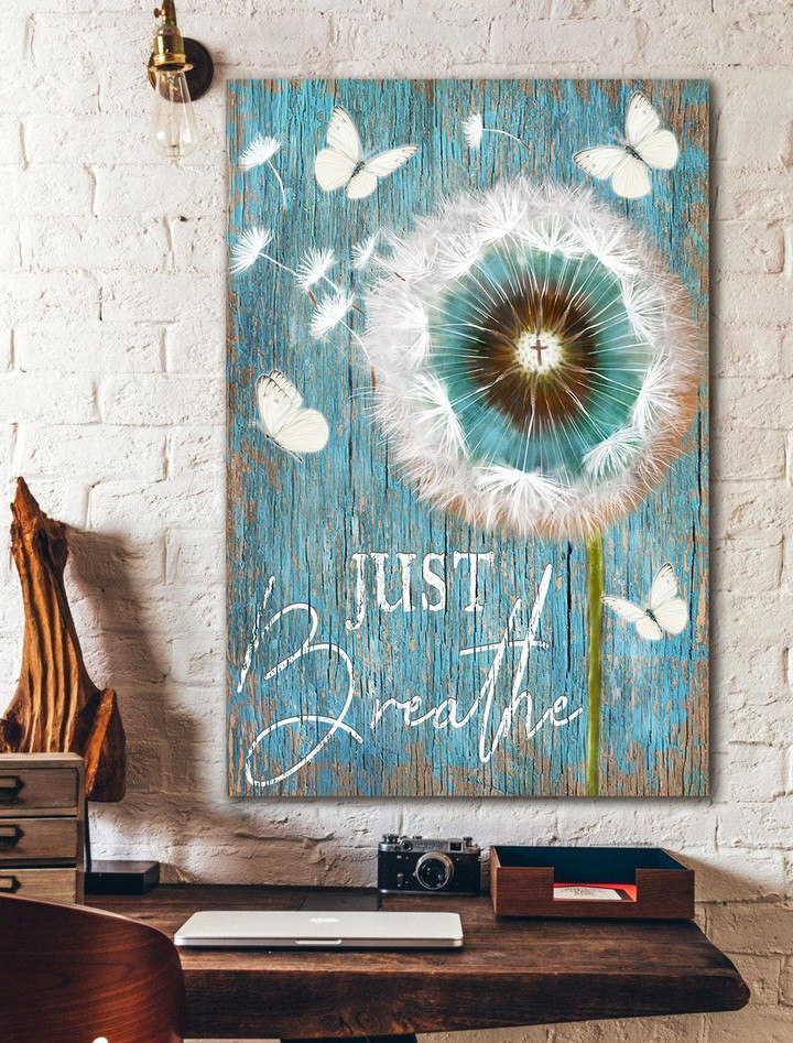 Jesus - Just Breath Dandelion Canvas