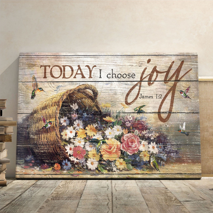 Jesus - Today I choose joy 3 Canvas