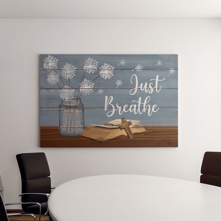 Jesus - Just breathe Canvas