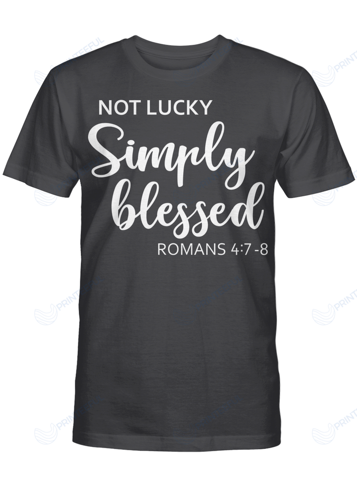 Not Lucky Simply Blessed Irish (Christ - Christians Stickers, Shirts, Hoodies, Cups, Mugs, Totes, Handbags)