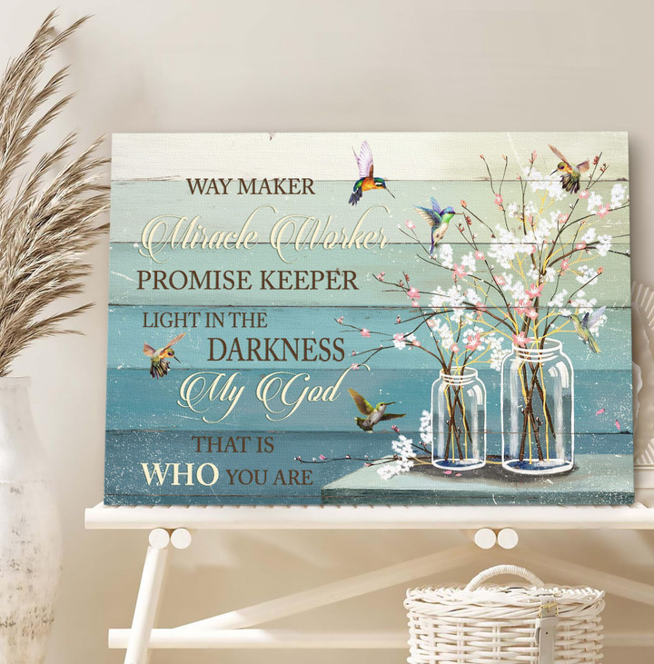 Jesus - Way maker, miracle worker, promise keeper Canvas