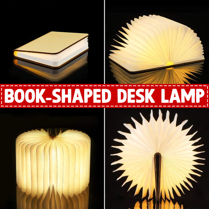 3D Folding Creative LED Night Light Book Light Reading Lovers