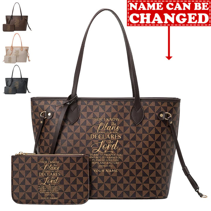 Personalised Have Plans 11 Leather Fashion Tote Bag With Free Purse Shopping Handbag