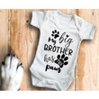 My Big Brother Has Paws Personalized Onesie