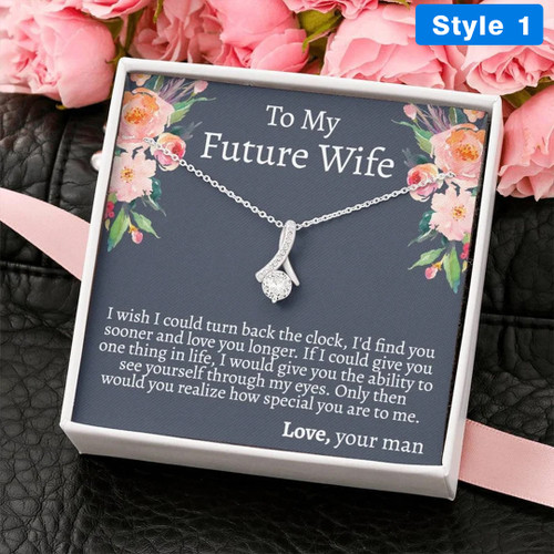 To My Future Wife Necklace With Message Card