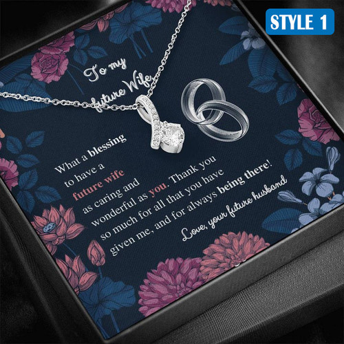 To My Future Wife Gift For Future Wife - Necklace With Message Card