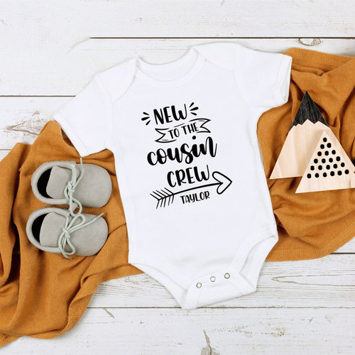 New To The Cousin Crew Personalized Onesie