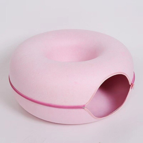 😻🐾Pet Donut Felt Cat Nest Fun Interactive Toy🐈