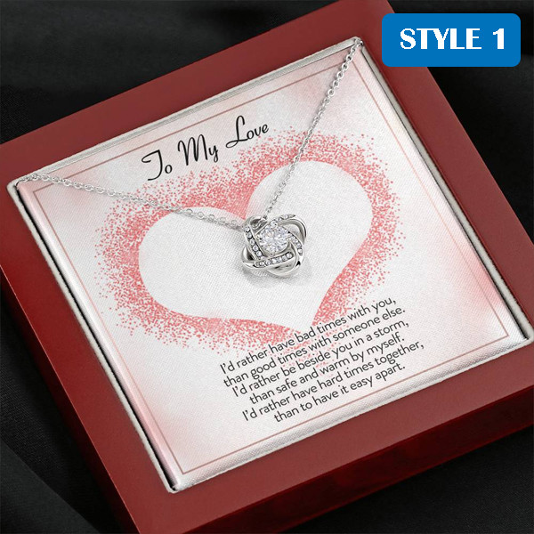 To My Love Necklace - Valentine's Day With Message Card