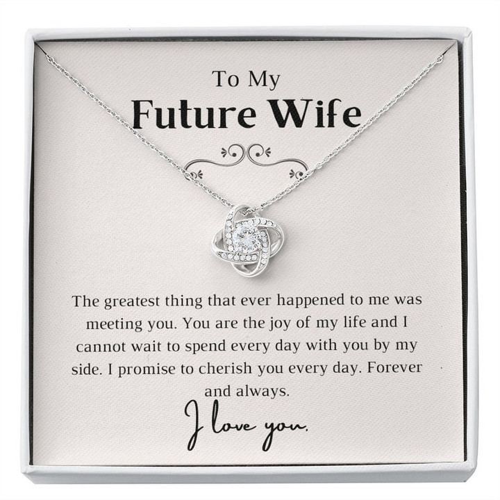 To My Future Wife Meaningful Gift For Wife - Necklace With Message Card