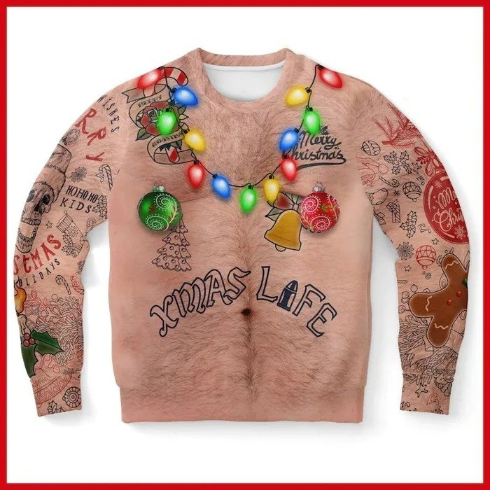 🎅Early Christmas Sale - 50% OFF🎄Topless Men Ugly Sweatshirt
