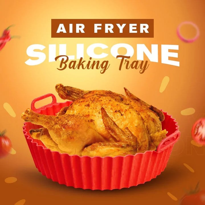 🔥Hot Sale - 50% OFF🔥Air Fryer Silicone Baking Tray🎄BUY 1 GET 1 FREE🎁