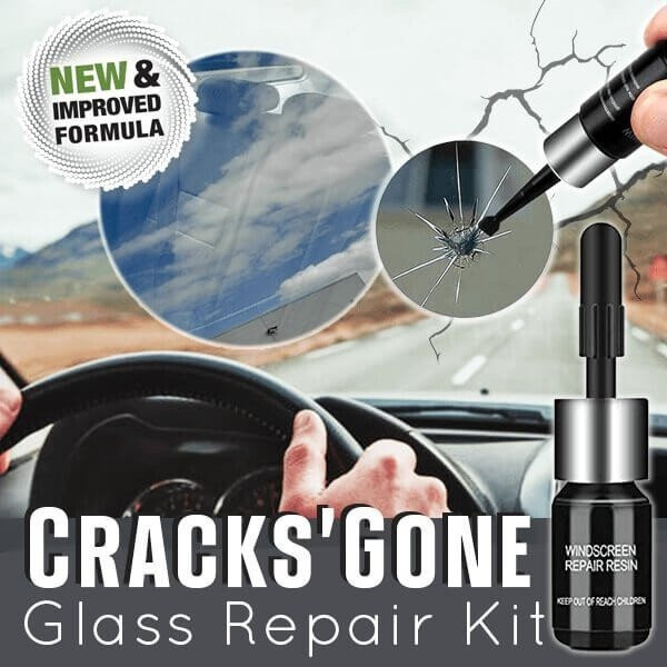 (🔥HOT SALE - 50% OFF) Cracks Gone Glass Repair Kit (New Formula)🔥Buy 4 Get 8 Free💥🎁