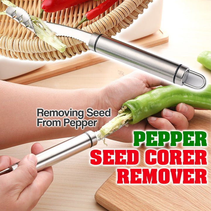 (🔥Last Day Promotion- SAVE 50% OFF) Pepper Seed Corer Remover(buy 2 get 1 free now)