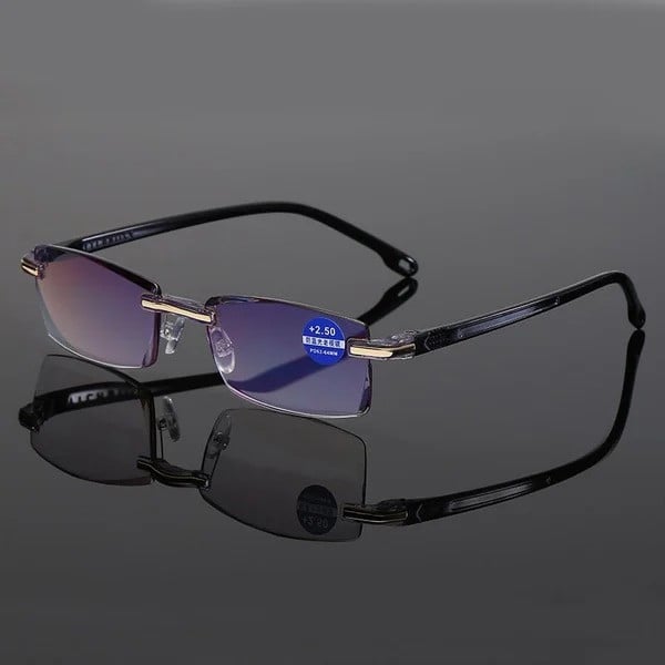 2023 NEW Rimless Reading Glasses Anti Blue Ray Lightweight Presbyopic Glasses