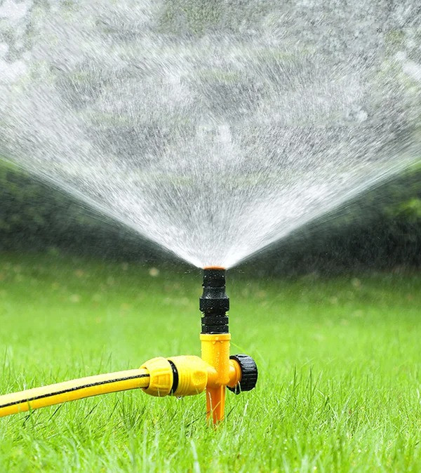 360° Rotation Auto Irrigation System Garden Lawn Sprinkler Patio, Coverage Diameter 65ft