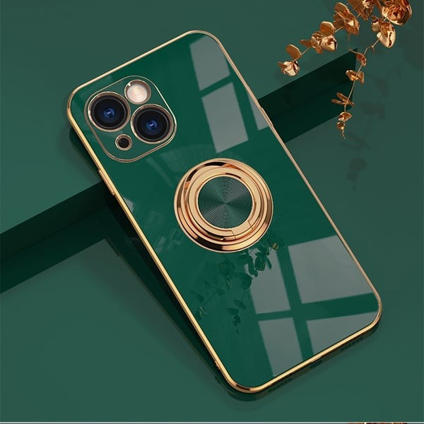 📱 Plated iPhone Case With Ring