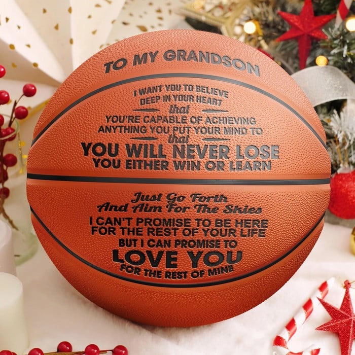 To My Grandson/Son Basketballs