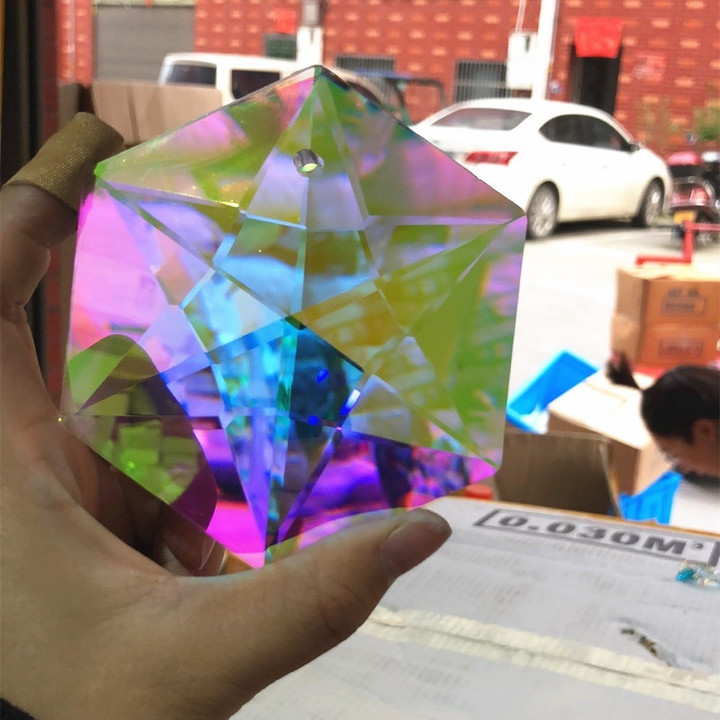 Large Hanging Crystal Prism Suncatcher