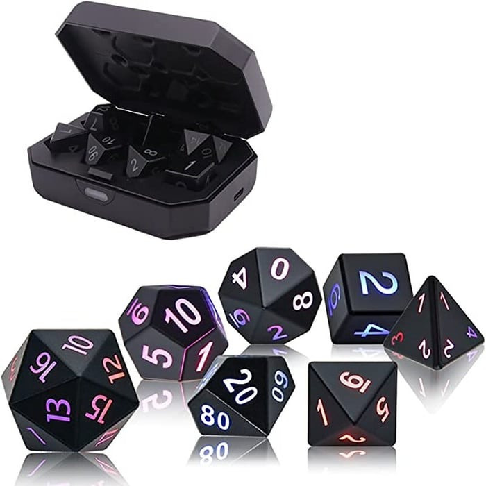 DND Dice Rechargeable with Charging Box（7 PCS）