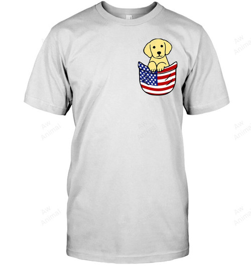 Pocket Labrador Sweatshirt Hoodie Long Sleeve Men Women T-Shirt