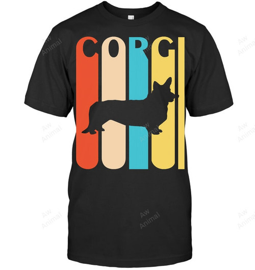 Corgi Vintage Design Art For Dog Lovers Corgi Corgi Sweatshirt Hoodie Long Sleeve Men Women T-Shirt