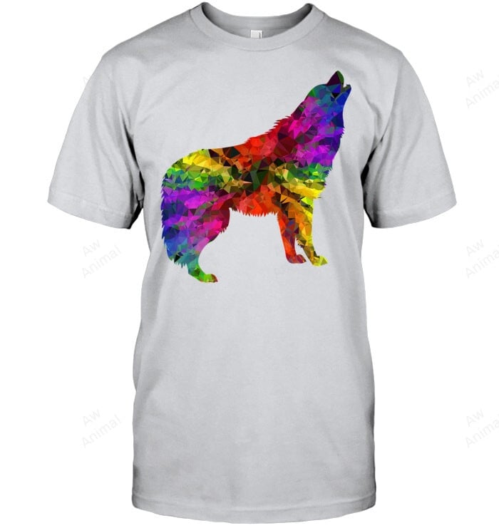 Wolf Howling Multiple Colors Men Tank Top V-Neck T-Shirt