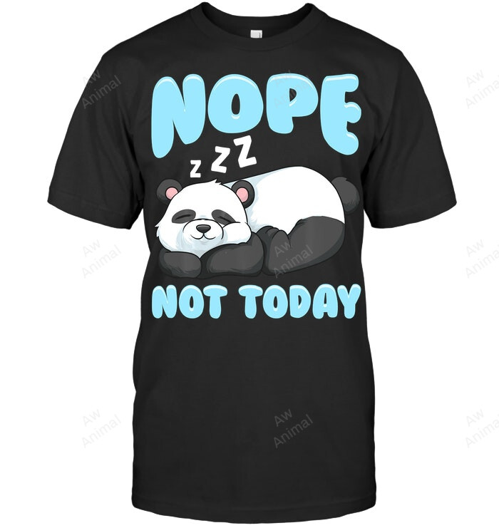 Nope Not Today Panda Men Tank Top V-Neck T-Shirt