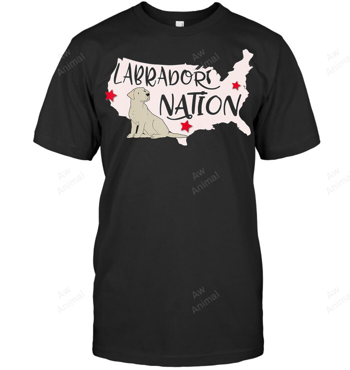 Patriotic Labrador Retriever Labrador Nation Sweatshirt Hoodie Long Sleeve Men Women T-Shirt