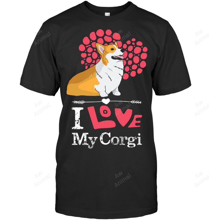 I Love My Corgi 1 Sweatshirt Hoodie Long Sleeve Men Women T-Shirt