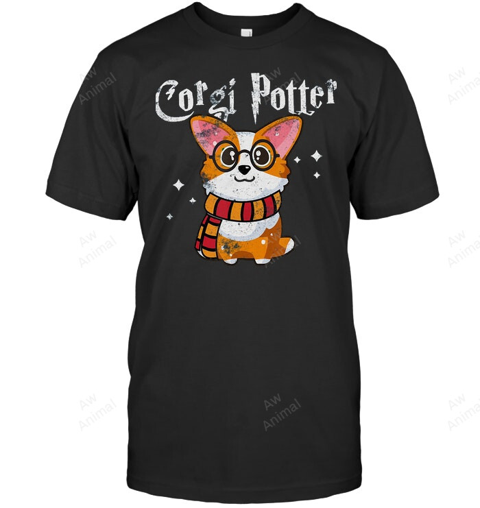 Corgi Potter For Corgi Lovers Funny Cute Corgi Sweatshirt Hoodie Long Sleeve Men Women T-Shirt