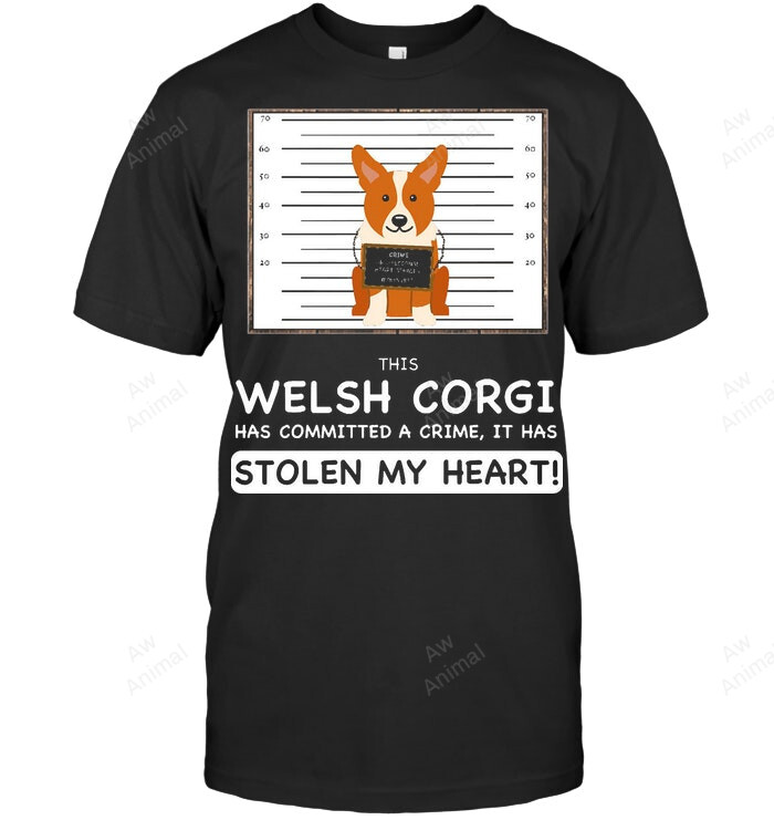 Welsh Corgi Stolen My Heart Sweatshirt Hoodie Long Sleeve Men Women T-Shirt