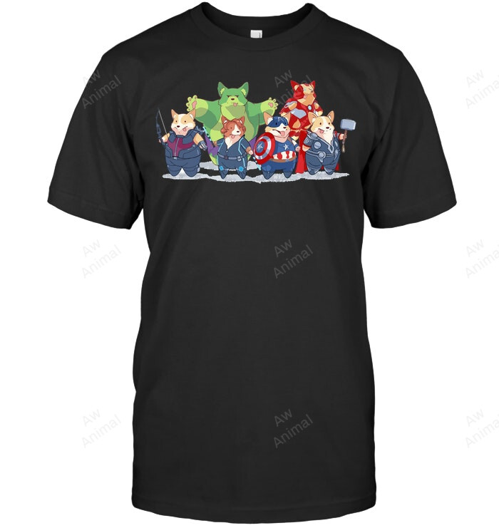 The Corgi Avengers Sweatshirt Hoodie Long Sleeve Men Women T-Shirt