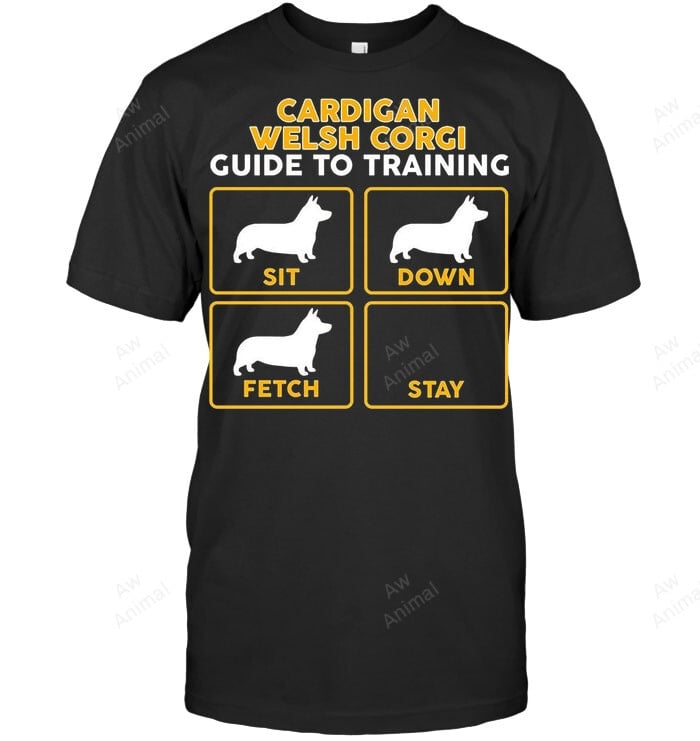 Cardican Welsh Corgi Guide To Traning Sweatshirt Hoodie Long Sleeve Men Women T-Shirt