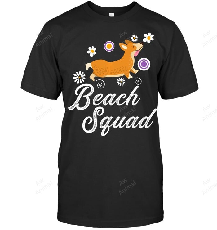 Welsh Corgi Beach Squad Sweatshirt Hoodie Long Sleeve Men Women T-Shirt