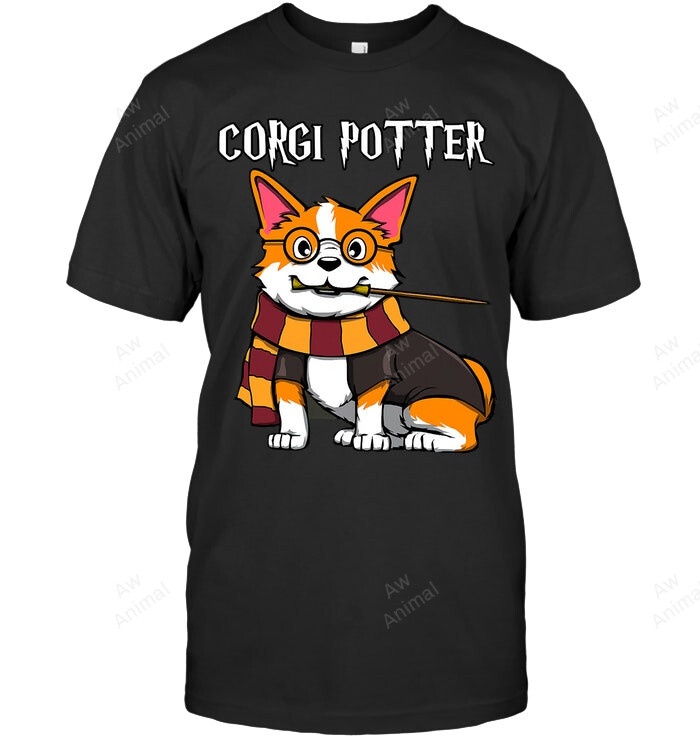 Corgi Potter For Corgi Lovers Funny Pawter Dog Sweatshirt Hoodie Long Sleeve Men Women T-Shirt