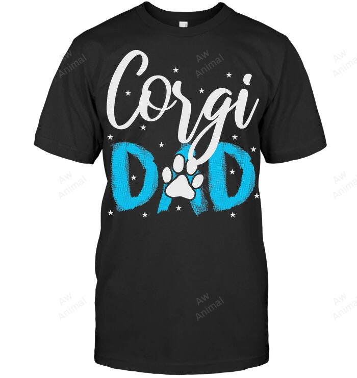 Corgi Dad Best Present Men Sweatshirt Hoodie Long Sleeve T-Shirt