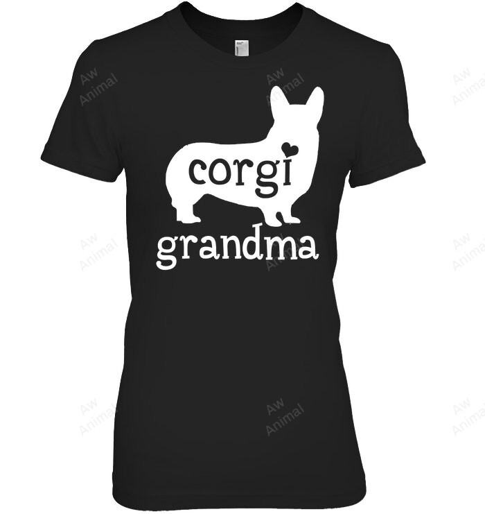 Corgi Grandma Cute Corgi Dog Lover Mother's Day S Women Sweatshirt Hoodie Long Sleeve T-Shirt