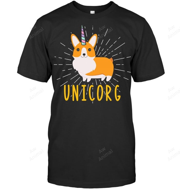 Unicorg Unicorn Corgi Sweatshirt Hoodie Long Sleeve Men Women T-Shirt