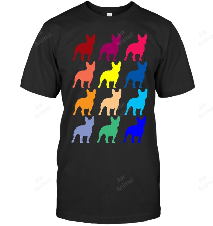 French Bulldog Frenchie Lovers Dog Pop Art Frenchie French Bulldog Sweatshirt Hoodie Long Sleeve Men Women T-Shirt