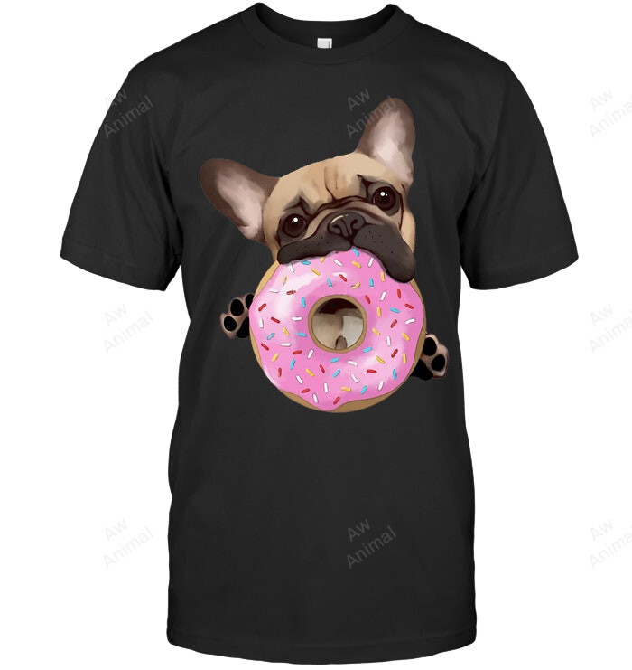 Frenchie Donut Sweatshirt Hoodie Long Sleeve Men Women T-Shirt