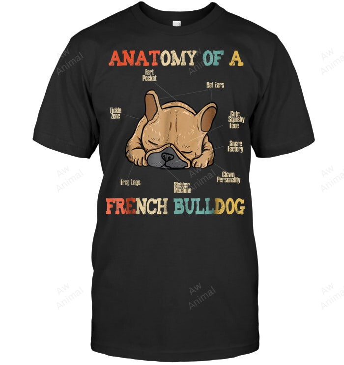 Anatomy Of A French Bulldog Sweatshirt Hoodie Long Sleeve Men Women T-Shirt