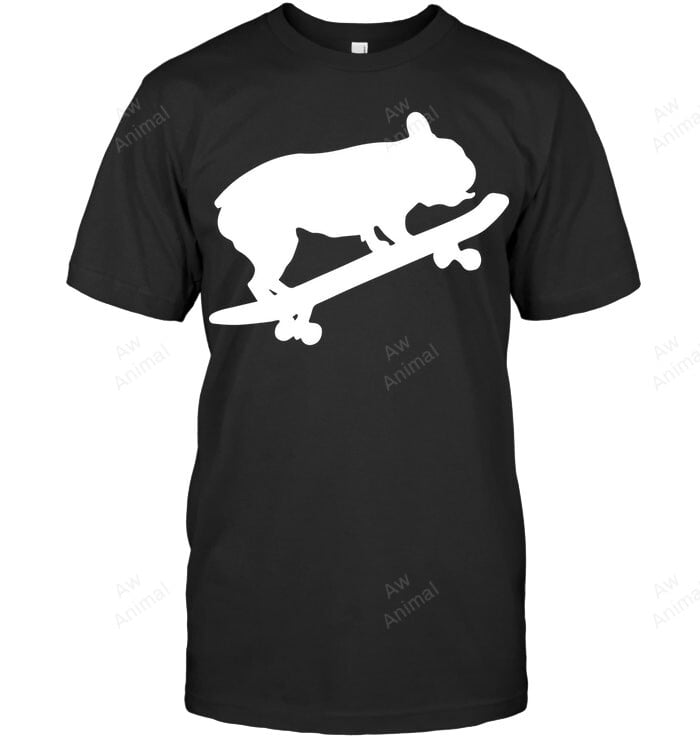 French Bulldog Skateboard Sweatshirt Hoodie Long Sleeve Men Women T-Shirt