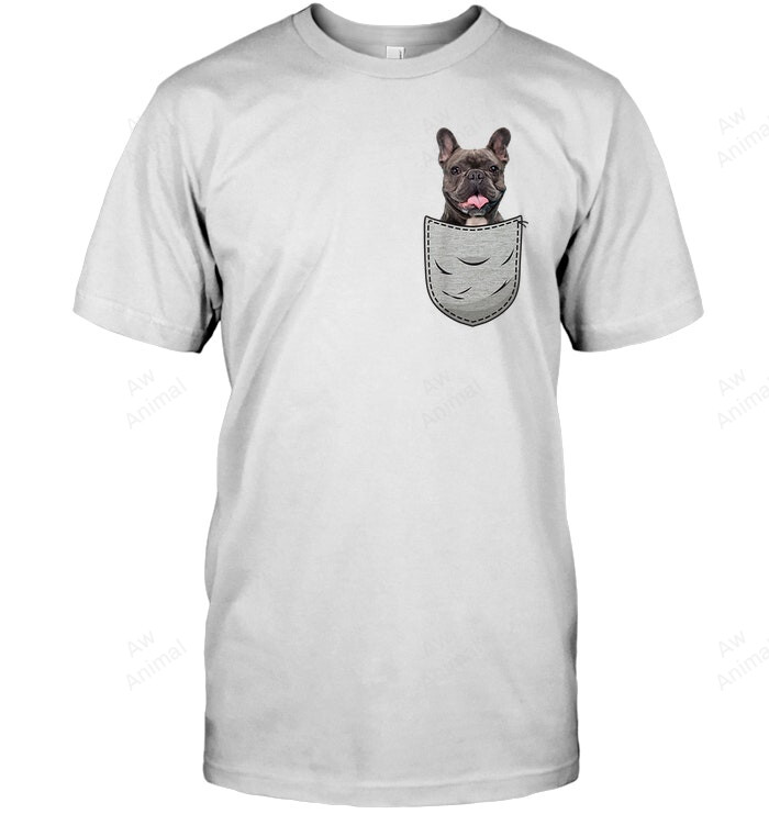 Cute Frenchies Frenchie Pocket French Bulldog In Pocket Sweatshirt Hoodie Long Sleeve Men Women T-Shirt