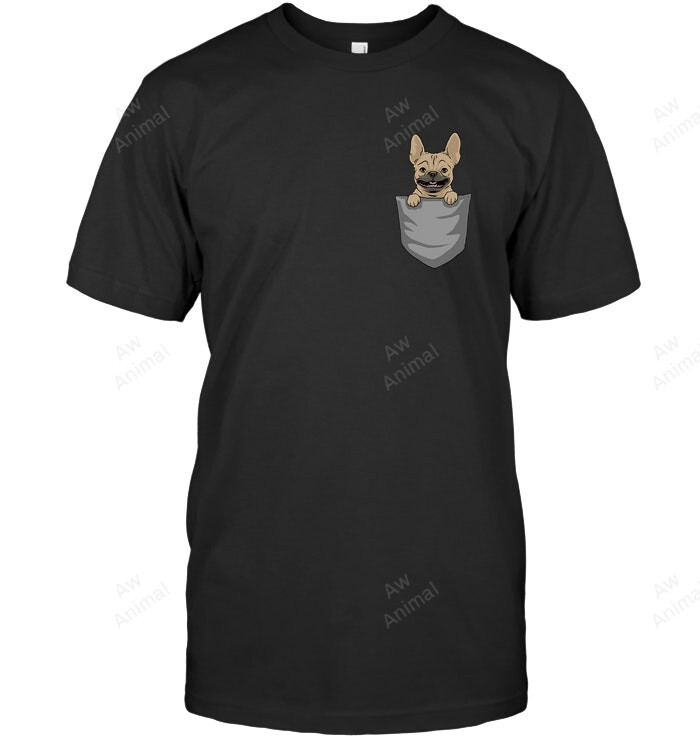 French Bulldog Pocket Sweatshirt Hoodie Long Sleeve Men Women T-Shirt