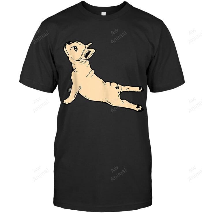 Stretching Frenchie French Bulldog Dog Yoga Animal Sweatshirt Hoodie Long Sleeve Men Women T-Shirt