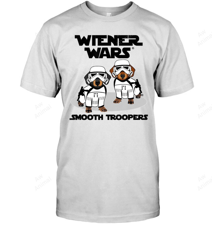 Wiener Wars Smooth Troopers Funny Dachshund Sweatshirt Hoodie Long Sleeve Men Women T-Shirt