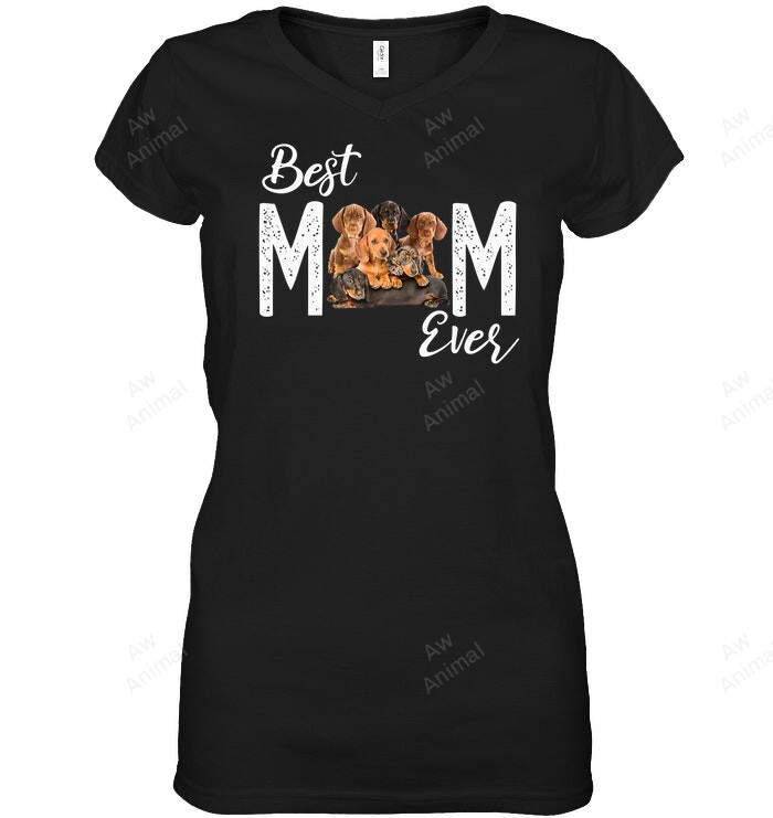 Best Dachshund Mom Ever Women Sweatshirt Hoodie Long Sleeve T-Shirt