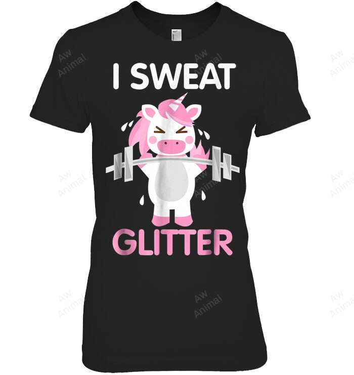 Horse I Sweat Glitter Women Sweatshirt Hoodie Long Sleeve T-Shirt